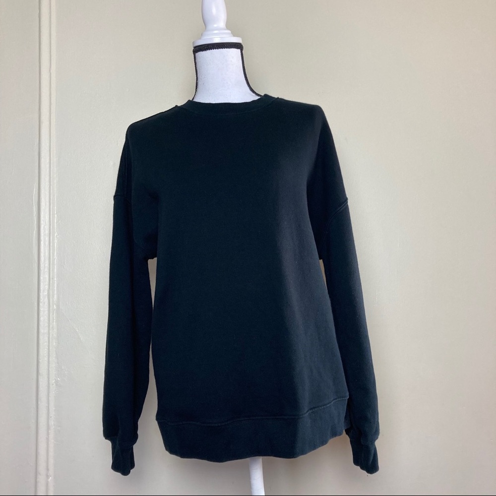 - Callipygian Cotton Fleece Cut Out  Women Sweater.